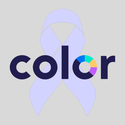 Color Health Cancer Awareness Ribbon gray